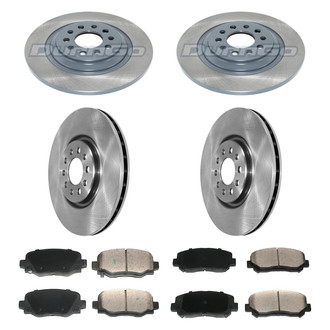 DuraGo® - Plain Front and Rear Brake Kit with Ceramic Pads