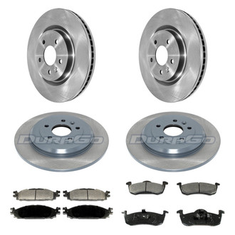 DuraGo® - Plain Front and Rear Brake Kit with Ceramic Pads