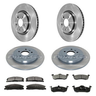 DuraGo® - Plain Front and Rear Brake Kit with Ceramic Pads