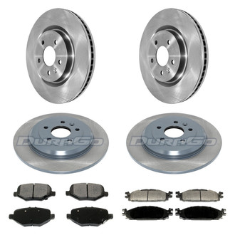 DuraGo® - Plain Front and Rear Brake Kit with Ceramic Pads