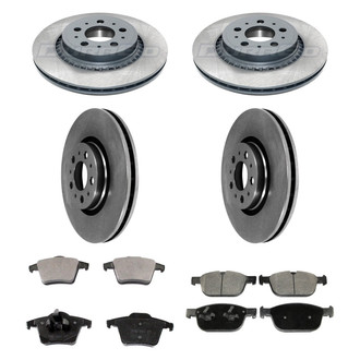 DuraGo® - Plain Front and Rear Brake Kit with Ceramic Pads