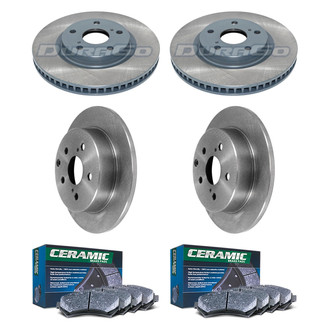 DuraGo® - Plain Front and Rear Brake Kit with Ceramic Pads