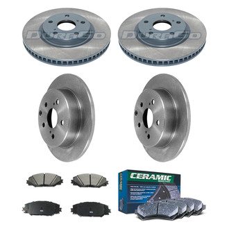 DuraGo® - Plain Front and Rear Brake Kit with Ceramic Pads