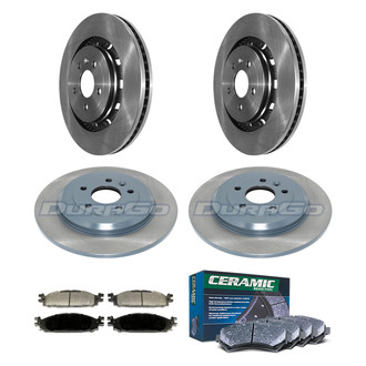 DuraGo® - Plain Front and Rear Brake Kit with Ceramic Pads