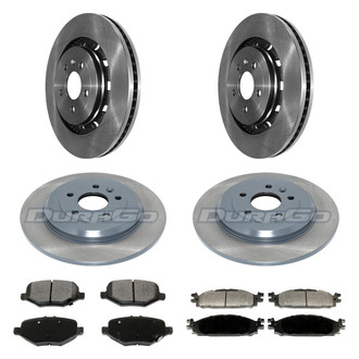 DuraGo® - Plain Front and Rear Brake Kit with Ceramic Pads