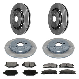 DuraGo® - Plain Front and Rear Brake Kit with Ceramic Pads