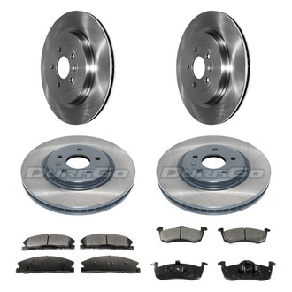DuraGo® - Plain Front and Rear Brake Kit with Ceramic Pads