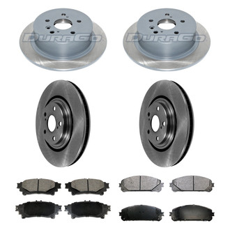 DuraGo® - Plain Front and Rear Brake Kit with Ceramic Pads