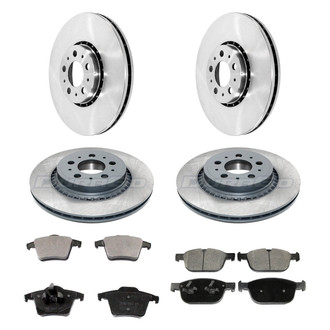 DuraGo® - Plain Front and Rear Brake Kit with Ceramic Pads