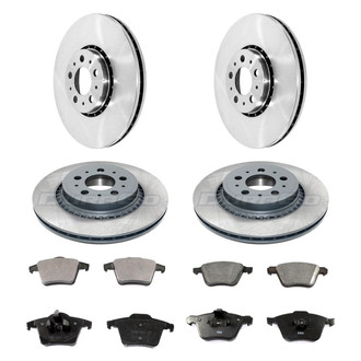 DuraGo® - Plain Front and Rear Brake Kit with Ceramic Pads