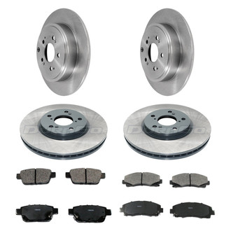 DuraGo® - Plain Front and Rear Brake Kit with Ceramic Pads
