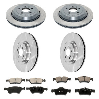 DuraGo® - Plain Front and Rear Brake Kit with Ceramic Pads