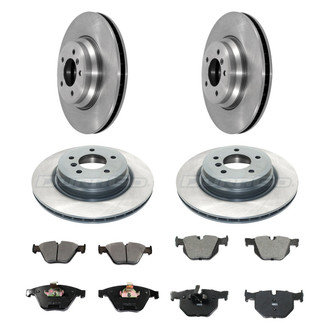 DuraGo® - Plain Front and Rear Brake Kit with Ceramic Pads
