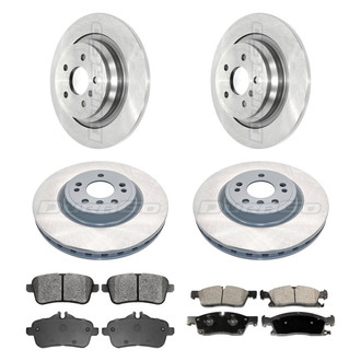 DuraGo® - Plain Front and Rear Brake Kit with Ceramic Pads