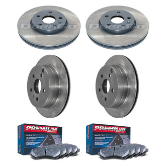 DuraGo® - Premium™ Plain Brake Kit with Semi-Metallic Pads
