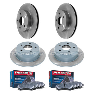 DuraGo® - Premium™ Plain Brake Kit with Semi-Metallic Pads