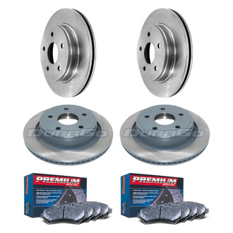 DuraGo® - Premium™ Plain Brake Kit with Semi-Metallic Pads