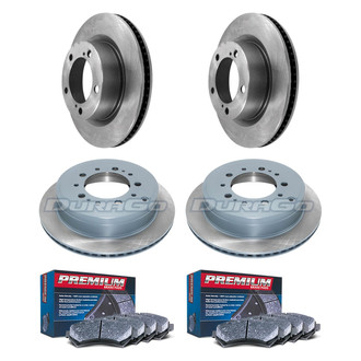 DuraGo® - Premium™ Plain Brake Kit with Semi-Metallic Pads