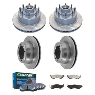 DuraGo® - Plain Front and Rear Brake Kit with Ceramic Pads
