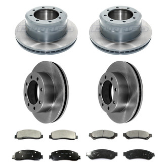 DuraGo® - Plain Front and Rear Brake Kit with Ceramic Pads