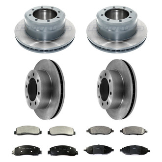 DuraGo® - Plain Front and Rear Brake Kit with Ceramic Pads