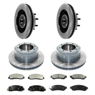 DuraGo® - Plain Front and Rear Brake Kit with Ceramic Pads