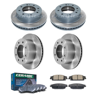 DuraGo® - Plain Front and Rear Brake Kit with Ceramic Pads