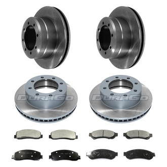 DuraGo® - Premium™ Plain Front and Rear Brake Kit with Semi-Metallic Pads