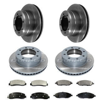 DuraGo® - Premium™ Plain Front and Rear Brake Kit with Semi-Metallic Pads
