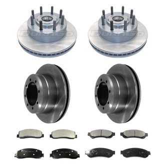 DuraGo® - Premium™ Plain Front and Rear Brake Kit with Semi-Metallic Pads