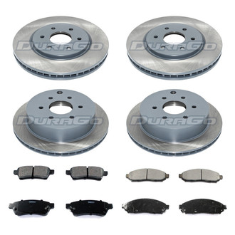 DuraGo® - Titanium Series Plain Brake Kit with Ceramic Pads