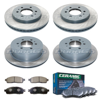 DuraGo® - Titanium Series Plain Brake Kit with Ceramic Pads