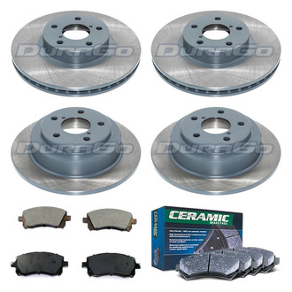 DuraGo® - Titanium Series Plain Brake Kit with Ceramic Pads