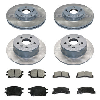 DuraGo® - Titanium Series Plain Brake Kit with Ceramic Pads