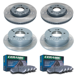DuraGo® - Titanium Series Plain Front and Rear Brake Kit with Ceramic Pads