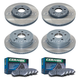 DuraGo® - Titanium Series Plain Brake Kit with Ceramic Pads