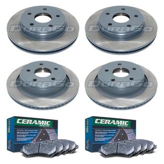DuraGo® - Titanium Series Plain Brake Kit with Ceramic Pads