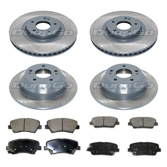 DuraGo® - Titanium Series Plain Front and Rear Brake Kit with Ceramic Pads