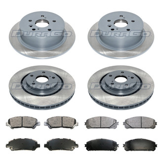 DuraGo® - Titanium Series Plain Front and Rear Brake Kit with Ceramic Pads