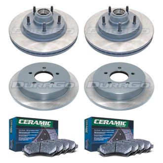 DuraGo® - Titanium Series Plain Brake Kit with Ceramic Pads