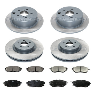 DuraGo® - Titanium Series Plain Brake Kit with Ceramic Pads