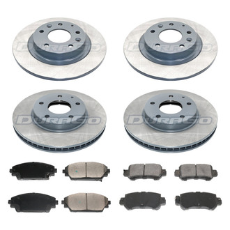 DuraGo® - Titanium Series Plain Brake Kit with Ceramic Pads