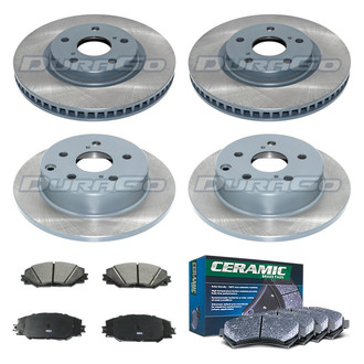 DuraGo® - Titanium Series Plain Front and Rear Brake Kit with Ceramic Pads
