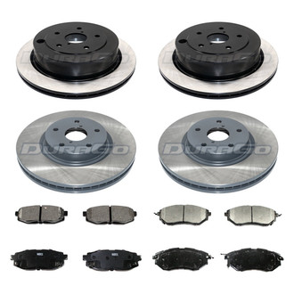 DuraGo® - Titanium Series Plain Brake Kit with Ceramic Pads