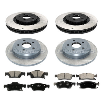DuraGo® - Titanium Series Plain Front and Rear Brake Kit with Ceramic Pads