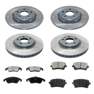 DuraGo® - Titanium Series Plain Brake Kit with Ceramic Pads