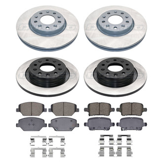 DuraGo® - Electrophoretic Coated Plain Brake Kit with Ceramic Pads