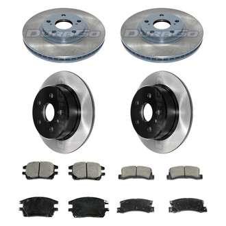 DuraGo® - Electrophoretic Coated Plain Brake Kit with Ceramic Pads