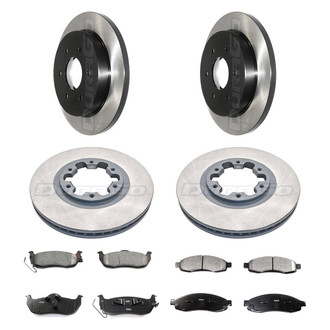 DuraGo® - Electrophoretic Coated Plain Front and Rear Brake Kit with Ceramic Pads