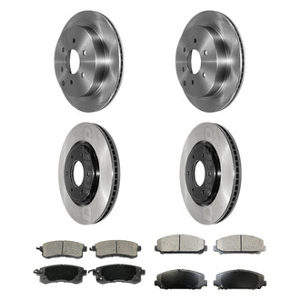 DuraGo® - Electrophoretic Coated Plain Brake Kit with Ceramic Pads